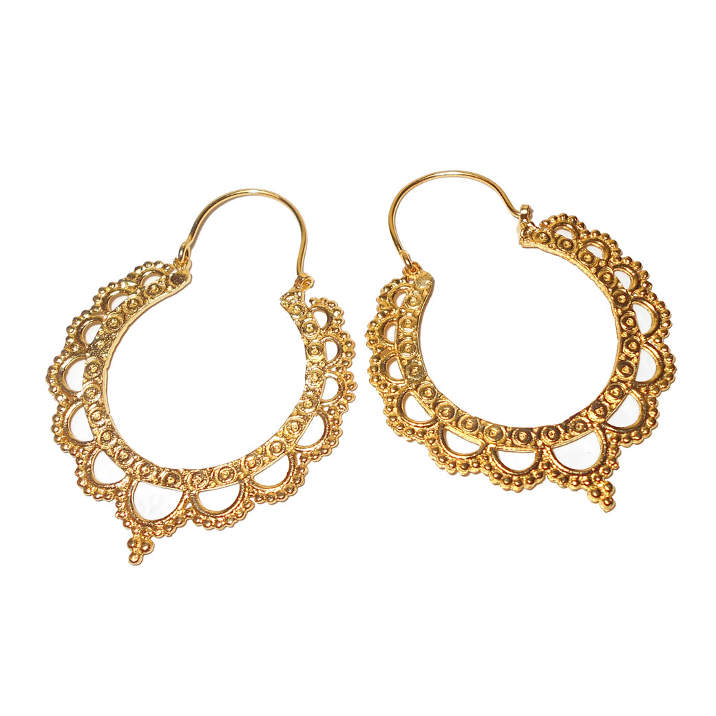 Yellow gold Plating D - BCE996- Wholesale fashion Brass Earrings with Rhodium plating