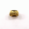 Ring Size - 7 Brass Spinner Ring K - BSPR998 18K Gold Plated Brass Honey Bee Wire Band Ring