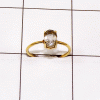 Stunning Crystal Quartz Cut Ring B - JBR999 Unique Cut Oval Shape Gemstone With 18ct Gold Plating & Prong Setting Ring    Ring Size - 5to9US